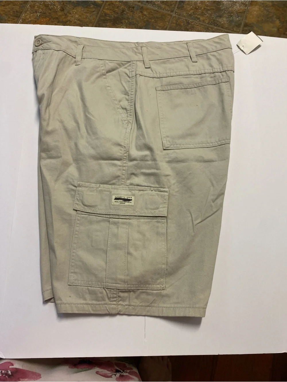 Men's Cargo Shorts in Light Tan with Utility Pockets